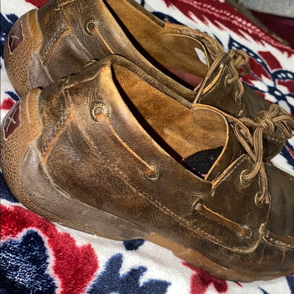 Womans Twisted x driving mocs